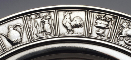 Gorham Sterling Nursery Rhyme Plate